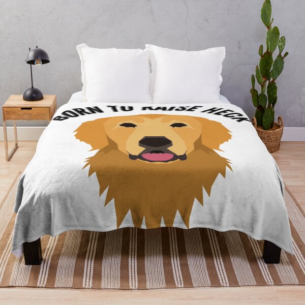 Item preview, Born to raise heck (Golden Retriever) designed and sold by thelastavo.
