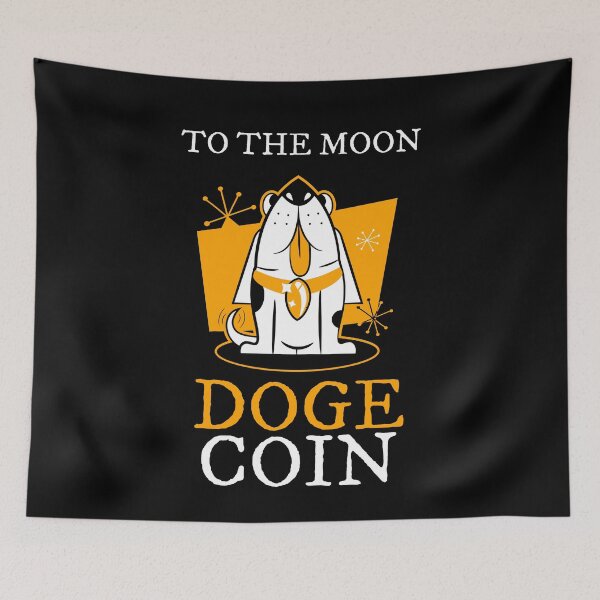 Item preview, Dogecoin to the moon designed and sold by max-art-lvl.
