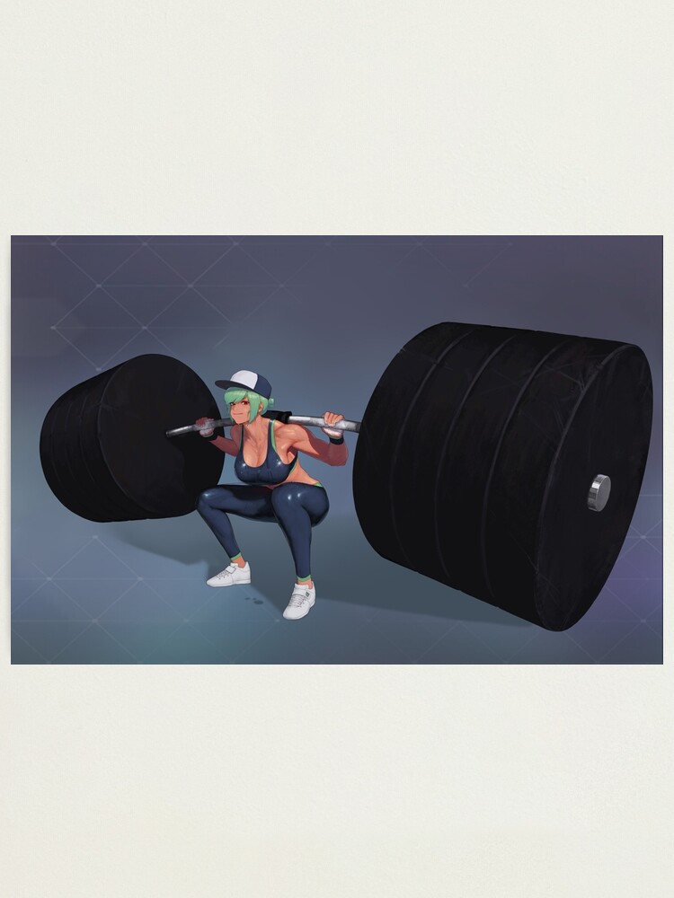 Premium AI Image | a muscular man lifting weights anime illustration