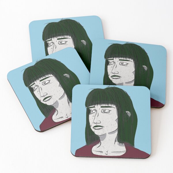 Item preview, Square Girl Portrait designed and sold by Theokotos.