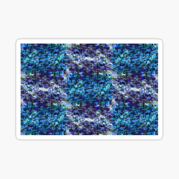 Tiles in Cold Tones Sticker