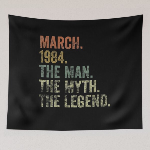 Item preview, 37 Year Old 37th Birthday March 1984 Gifts Man Vintage designed and sold by melisenda.