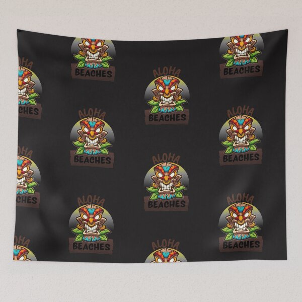 Item preview, Vintage Sunset Tiki - Aloha Beaches designed and sold by laiwole.