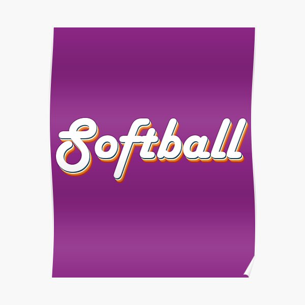 Softball vintage Poster