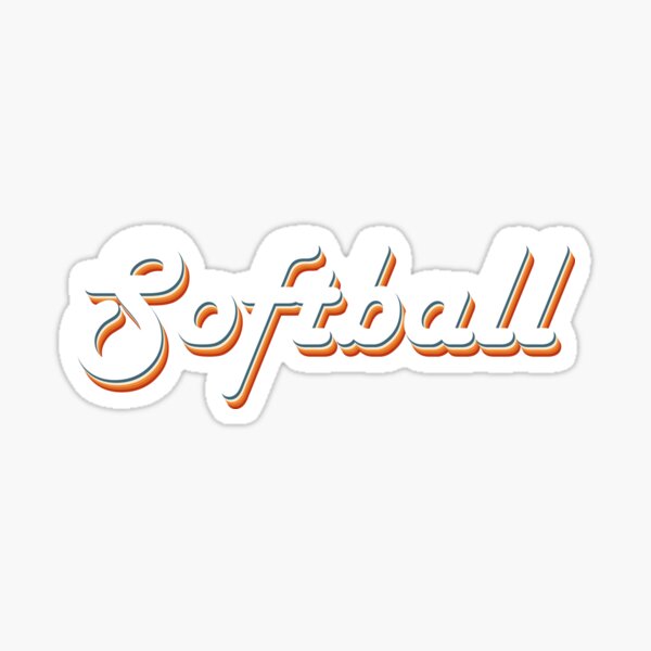 Softball vintage Sticker