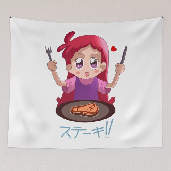 Item preview, Doremi Harukaze from Magical Doremi eating a steak designed and sold by GaiaSoldier.