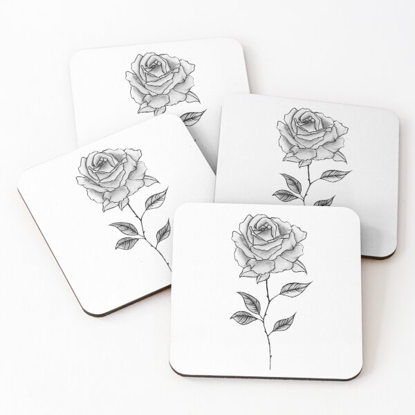 Item preview, Black and white rose designed and sold by MariiaCreation.