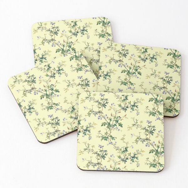 Item preview, Copy of Water Floral Leaves Pattern_Yellow designed and sold by MirabellStories.