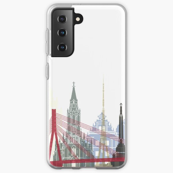 Riga skyline poster Samsung Galaxy Soft Case