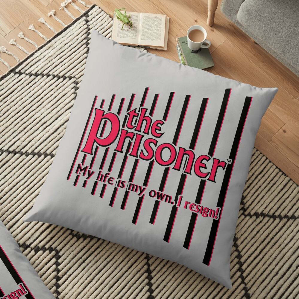 THE PRISONER - I RESIGN Floor Pillow