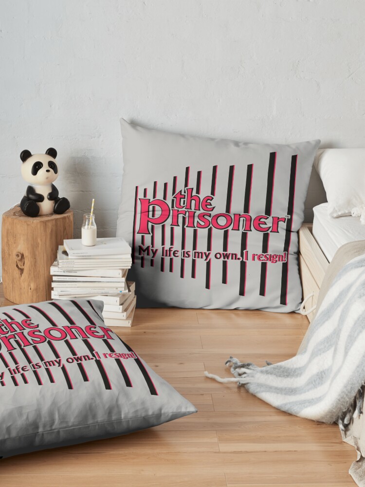 Alternate view of THE PRISONER - I RESIGN Floor Pillow