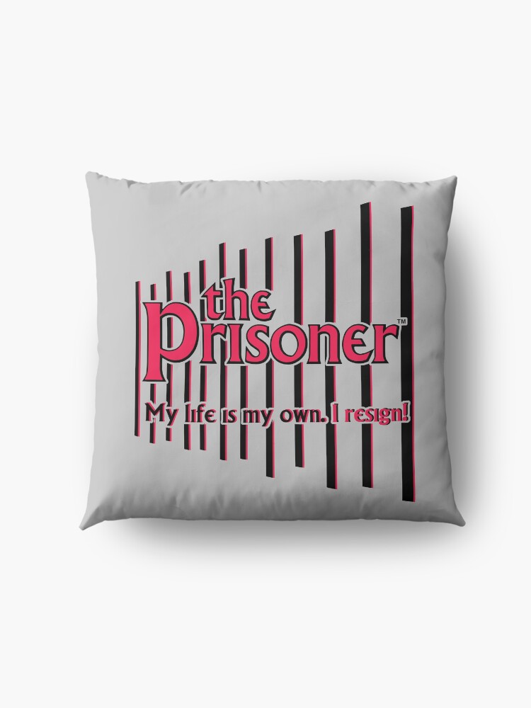 Alternate view of THE PRISONER - I RESIGN Floor Pillow