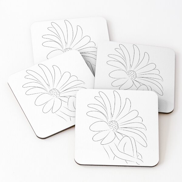 Item preview, Flower Girl Line Art designed and sold by laurasgallery.