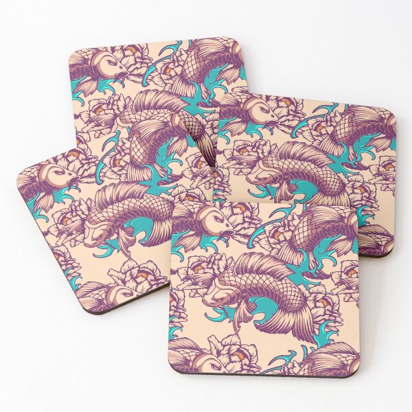 Item preview, Koi Carp Vintage Tattoo Design designed and sold by Yes-Monkey.