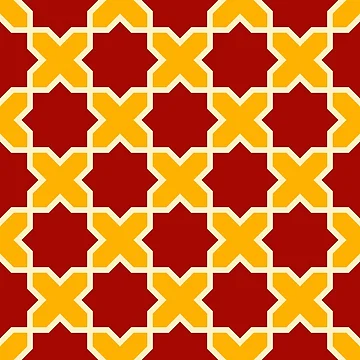 Artwork thumbnail, Geometric Islamic Seamless Pattern by NeteDesign