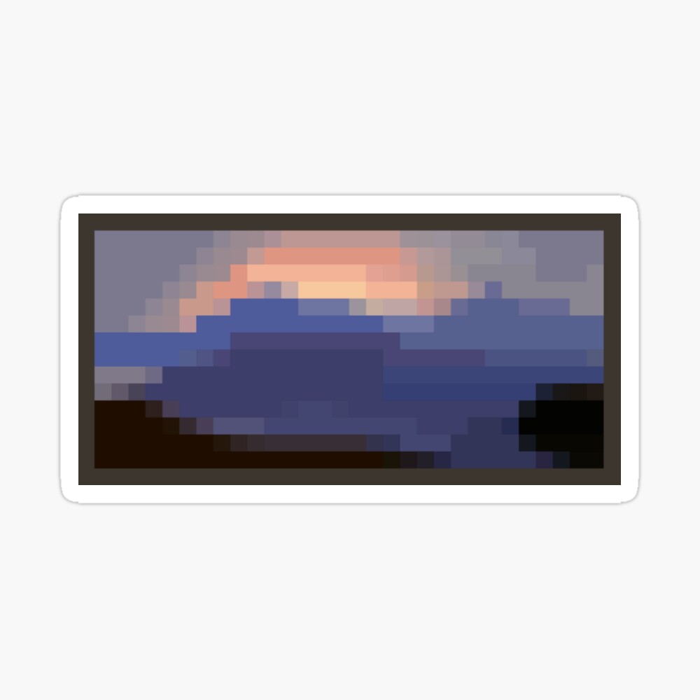 Minecraft Sunset Painting | Poster