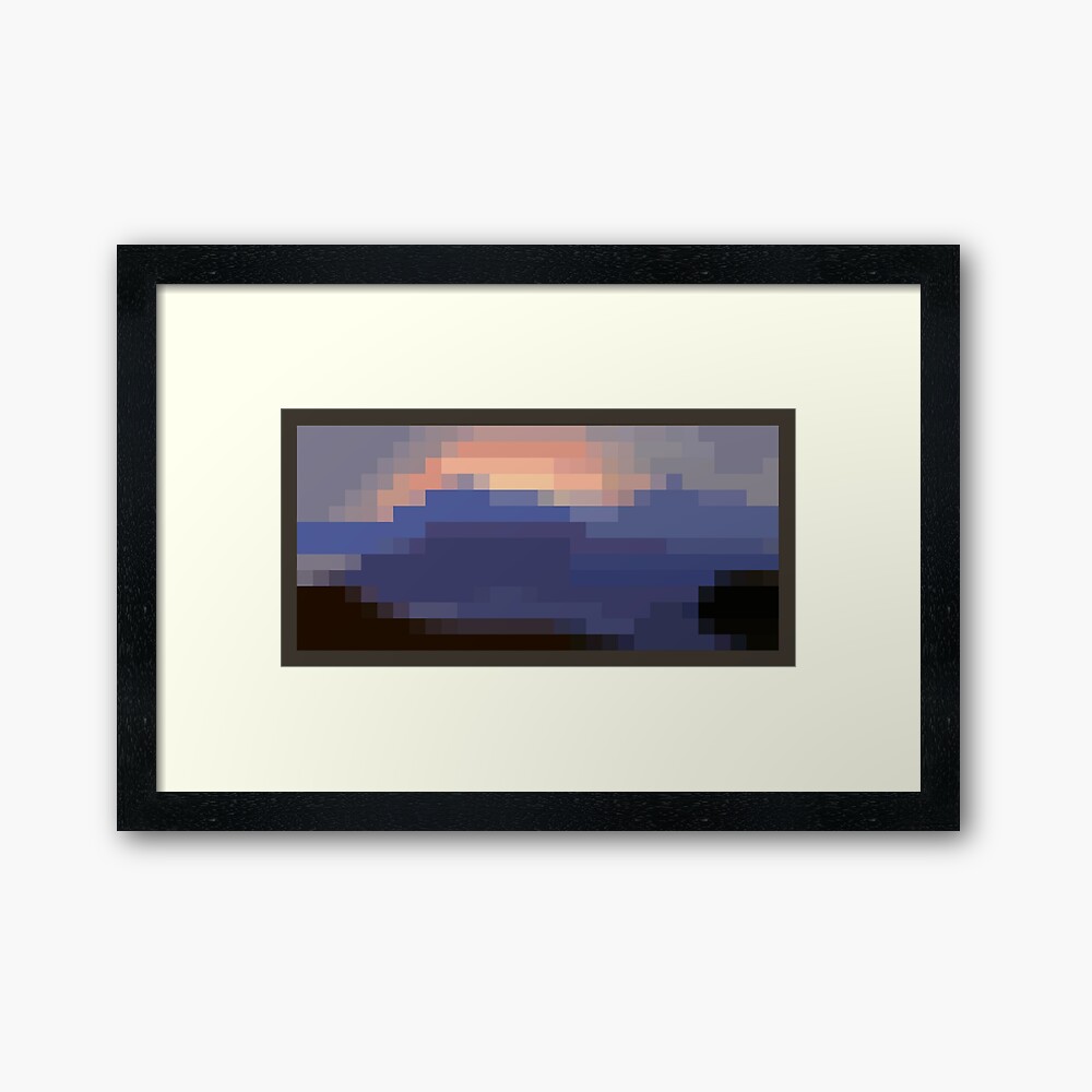 Minecraft Sunset Painting | Poster