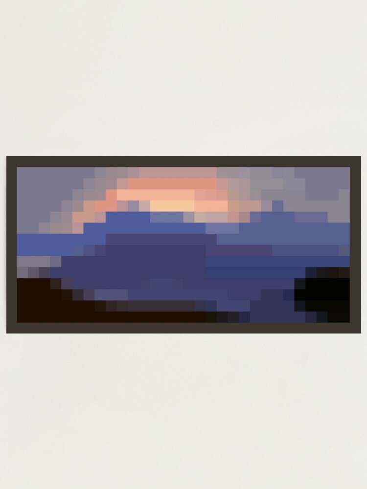 Minecraft Sunset Painting | Poster