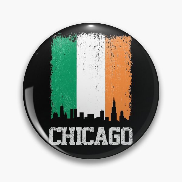 Item preview, Vintage Chicago Irish Flag Skyline Pride designed and sold by pixeljamz.