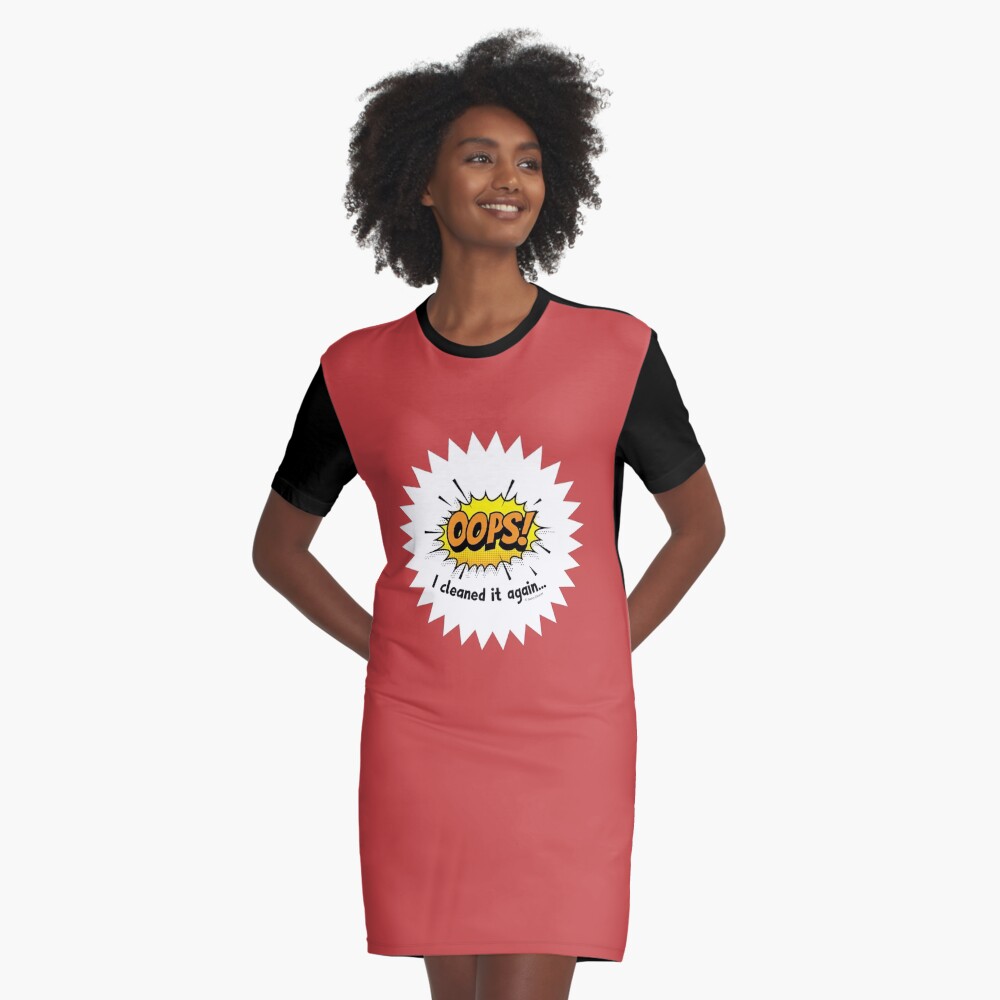 Item preview, Graphic T-Shirt Dress designed and sold by SavvyCleaner.