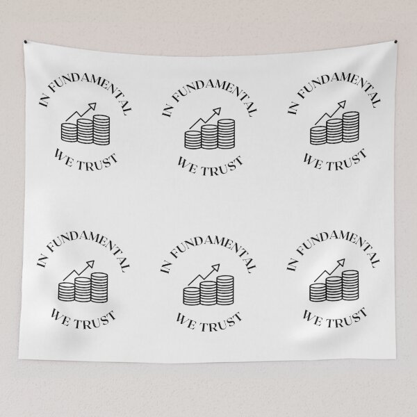 Item preview, In Fundamental We Trust Design (White) designed and sold by TraderShirts.