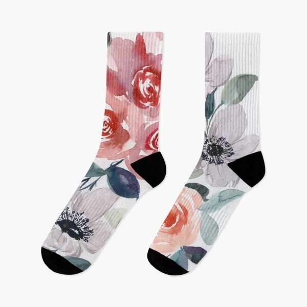 Artikelvorschau, verblasste Blüten: Anemone, Rose entworfen und verkauft von kosarandrea.