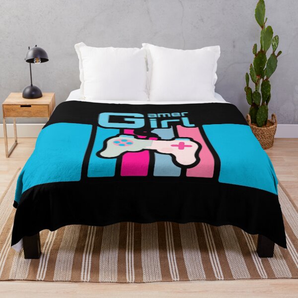 Item preview, Gamer Girl video game player Pink and Blue designed and sold by Alondra.