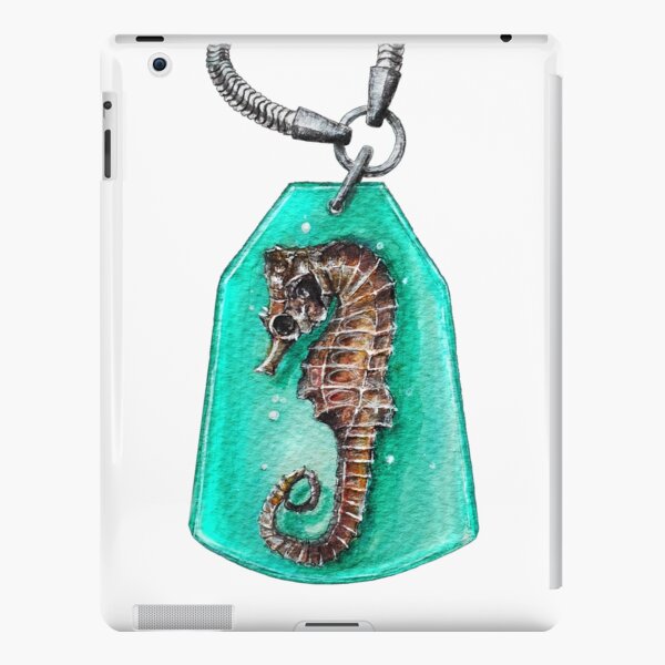 seahorse drawing iPad Snap Case