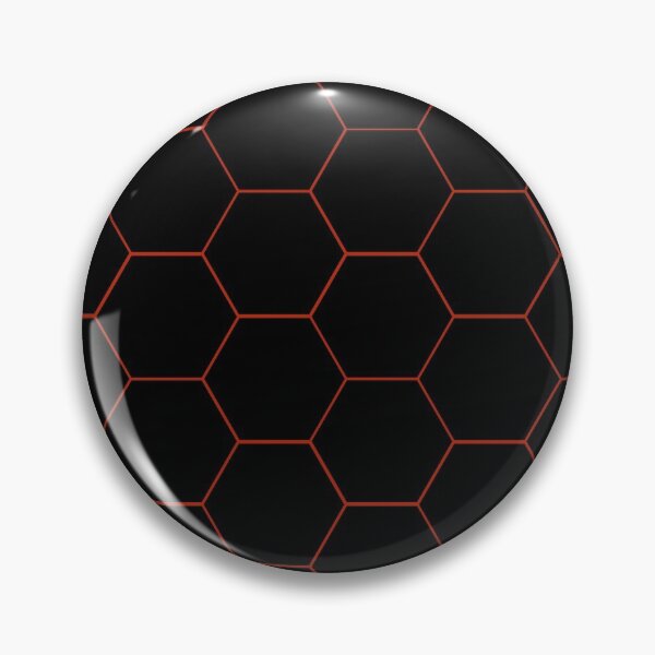 Item preview, Abstract Red and Black Hexagonal Pattern designed and sold by Twaij.