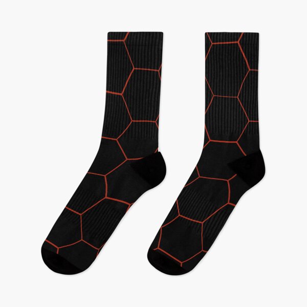 Item preview, Abstract Red and Black Hexagonal Pattern designed and sold by Twaij.