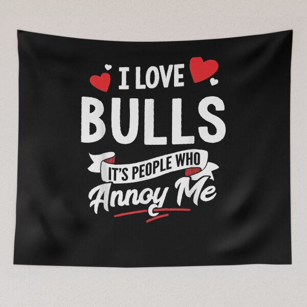 Item preview, Bulls Gift I Love Bulls designed and sold by melisenda.