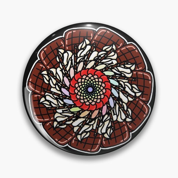 Item preview, Chocolate-icecream-cherry mandala designed and sold by Cremestie.
