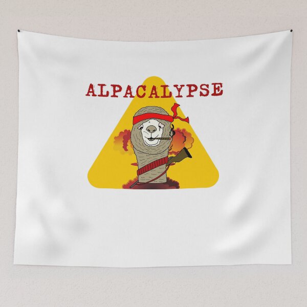 Item preview, Alpacalypse funny alpaca apocalypse design designed and sold by luisraultg.