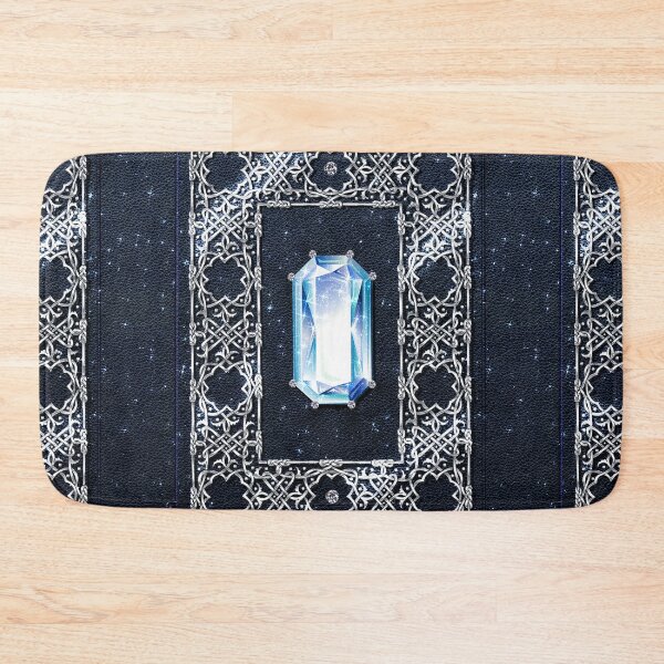 Item preview, Old Magical Fantasy Cover Spell Book Blue Silver Gem designed and sold by Jolly-Yosei.