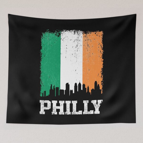 Item preview, Vintage Philadelphia Irish Flag Philly Skyline Pride designed and sold by pixeljamz.