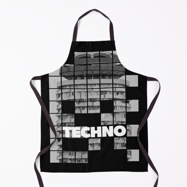Item preview, Techno music abstract city dystopic appartement block photo for DJ, ravers designed and sold by Print  Androïde.