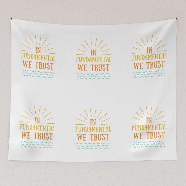 Item preview, In Fundamental We Trust Design 2 (White) designed and sold by TraderShirts.