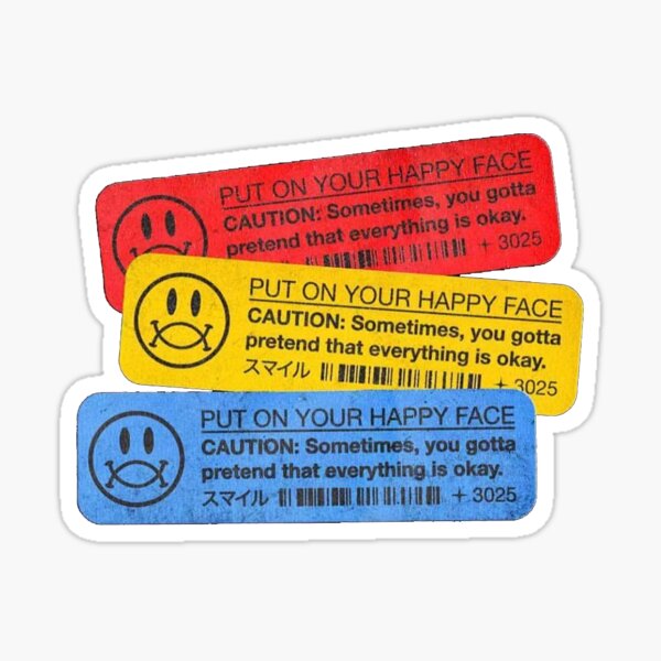 Item preview, put on your happy face designed and sold by odinsxn.