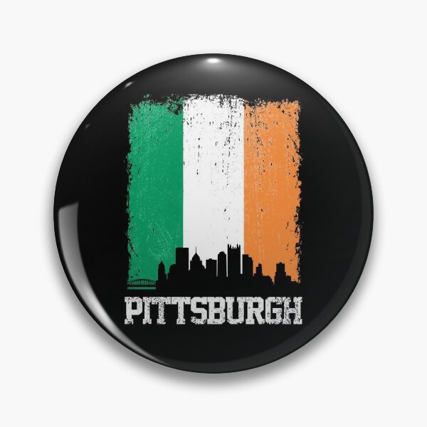 Item preview, Vintage Pittsburgh Irish Flag Skyline Pride designed and sold by pixeljamz.