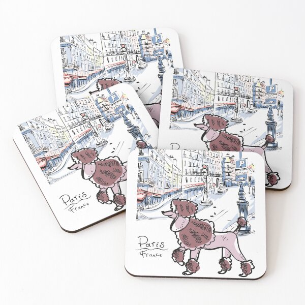 Item preview, Stylishly Dressed Poodle Addicted To Paris Shopping Design designed and sold by StormyMuse.