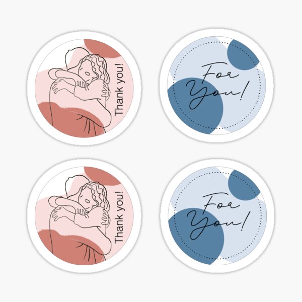 Thank you / For you Stickerset Sticker
