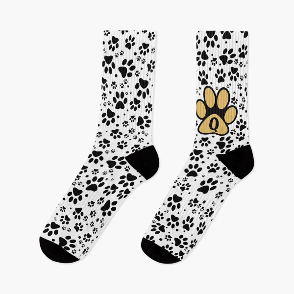 Item preview, Cats Paws Alphabet Letter Q in Yellow - Initials designed and sold by MadandMean.