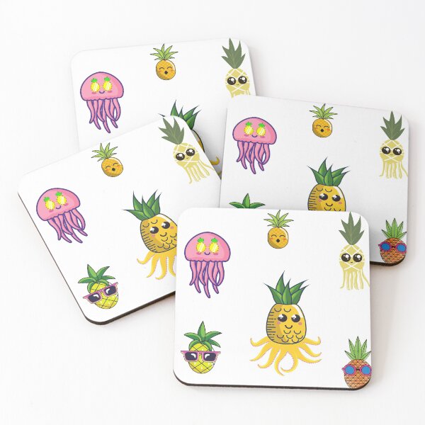 Item preview, Pineapple Octopus And Cute Pineapples Packs designed and sold by lodarohit.