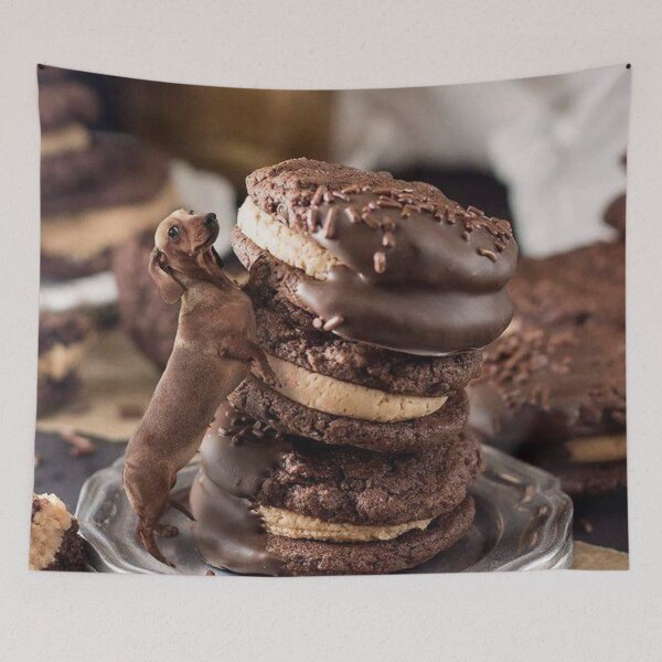 Item preview, Chocolate Cookie Dachshund designed and sold by toppopin.