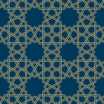 Artwork thumbnail, Geometric Islamic Seamless Pattern by NeteDesign