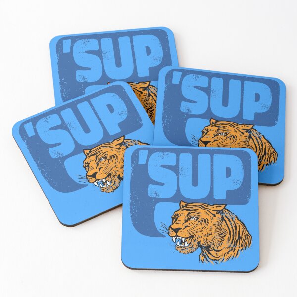 Item preview, Weird Curious Tiger asks 'Sup? designed and sold by thegoodwordsco.