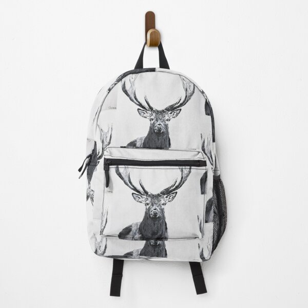Item preview, deer in nature, black and white designed and sold by chrisma_peinture.