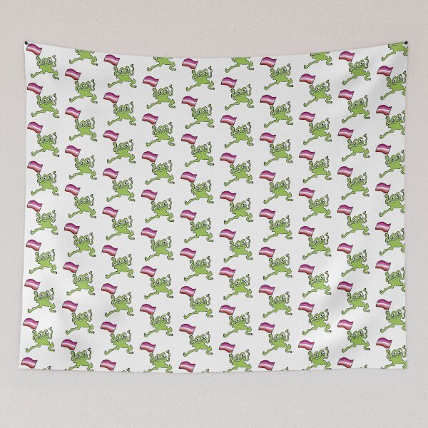 Item preview, Lesbian Pride Froggy (pink) designed and sold by Josie Richey.
