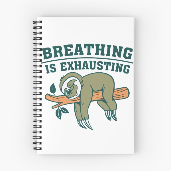 Item preview, Funny sloth breathing exhaustively designed and sold by Imutobi.