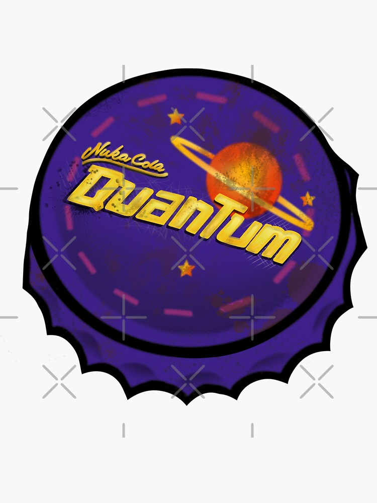 "Nuka Cola Quantum Bottle Cap" Sticker by Sazdzart Redbubble